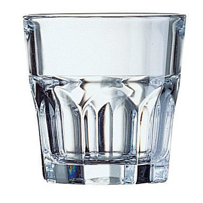 Nízká sklenička Granity, Arcoroc, 200 ml, 0,2L, Průhledná, 6 ks, 80x(H)81mm | j2611