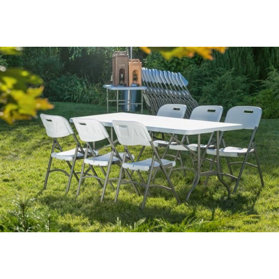 Cateringový stůl, AmerBox, max. nosnost 150 kg., 1800x740x(H)740mm | 810897