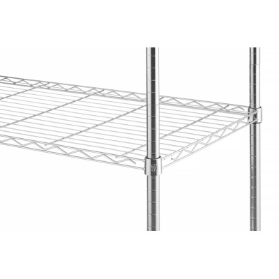 Úložný stojan s 5 policemi, HENDI, Chrom, 910x455x(H)1830mm | 812204