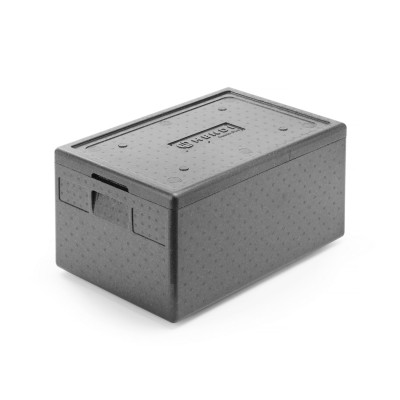 Tepelně izolační nádoba Pyocellan, HENDI, Kitchen Line, GN 1/1, 46L, Černá, 600x400x(H)320mm | 707425