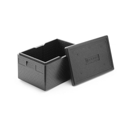 Tepelně izolační nádoba Pyocellan, HENDI, Kitchen Line, GN 1/1, 46L, Černá, 600x400x(H)320mm | 707425