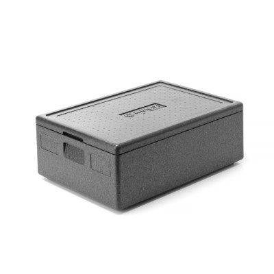 Tepelně izolační nádoba Pyocellan, HENDI, Kitchen Line, GN 1/1, 53L, Černá, 685x485x(H)260mm | 707432