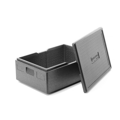 Tepelně izolační nádoba Pyocellan, HENDI, Kitchen Line, GN 1/1, 53L, Černá, 685x485x(H)260mm | 707432