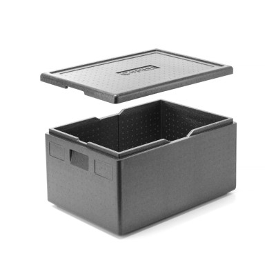 Tepelně izolační nádoba Pyocellan, HENDI, Kitchen Line, GN 1/1, 80L, Černá, 685x485x(H)360mm | 707456