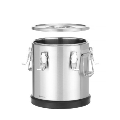 Termoska z nerezové oceli pro přepravu potravin, HENDI, Kitchen Line, 15L, Stříbrná, 300x(H)340mm | 707487