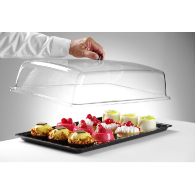 Obdélný podnos s poklopem, HENDI, GN 1/1, 535x335x(H)165mm | 203590