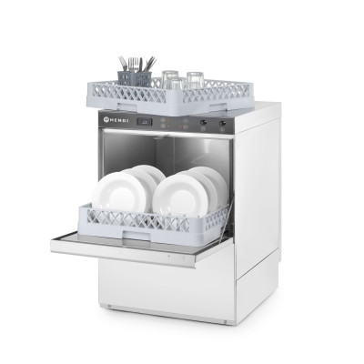 Myčka nádobí K50, HENDI, s dávkovačem mycího prostředku, 230V/3600W, 600x570x(H)830mm | 230237