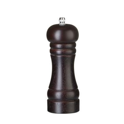 HENDI 469781 | Dřevěný mlýnek na pepř, HENDI, Tmavé dřevo, ⌀57x(H)165mm