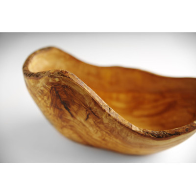 Dekorativní miska z olivového dřeva, HENDI, 300x190x(H)110mm | 505373