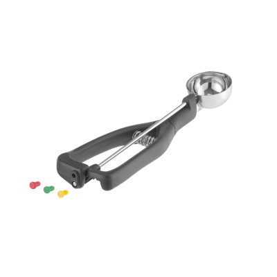 Naběračka na zmrzlinu pro leváky, Stöckel, 1/30, Černá, 49x(H)mm | 755204