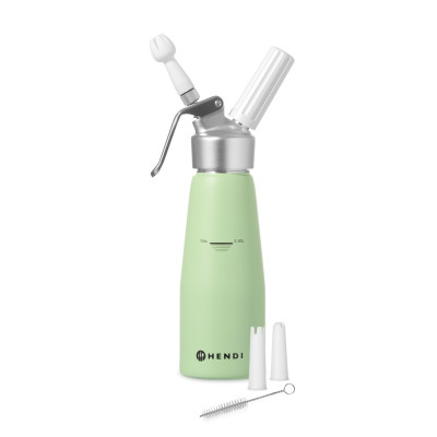 Láhev na šlehačku, HENDI, 0,5L, Pastelově zelená, 80x(H)260mm | 975879