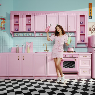 Láhev na šlehačku, HENDI, 0,5L, Pastelově růžová, 80x(H)260mm | 975886