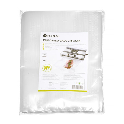 Reliéfní vakuové sáčky - 100 ks, HENDI, 100 ks, 250x350mm | 971437