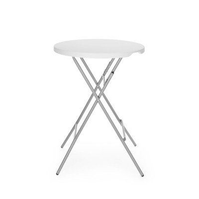 Barový stůl, AmerBox, max. nosnost 80 kg., Bílá, 800x(H)1100mm | 810958