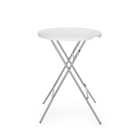 Barový stůl, AmerBox, max. nosnost 80 kg., Bílá, 800x(H)1100mm | 810958