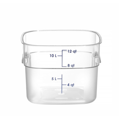 Nádoba na potraviny CamSquares Fresh Pro , Cambro, 11,4L, Průhledná, 289x289x(H)216mm | 12SFSPROCW135