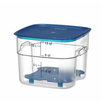 Nádoba na potraviny CamSquares Fresh Pro , Cambro, 11,4L, Průhledná, 289x289x(H)216mm | 12SFSPROCW135