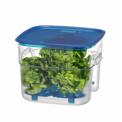Nádoba na potraviny CamSquares Fresh Pro , Cambro, 11,4L, Průhledná, 289x289x(H)216mm | 12SFSPROCW135