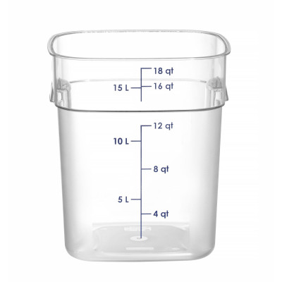 Nádoba na potraviny CamSquares Fresh Pro , Cambro, 17,2L, Průhledná, 289x289x(H)327mm | 18SFSPROCW135