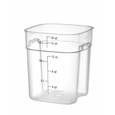 Nádoba na potraviny CamSquares Fresh Pro , Cambro, 17,2L, Průhledná, 289x289x(H)327mm | 18SFSPROCW135