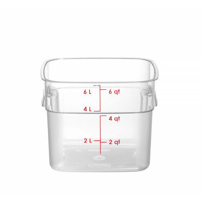 Nádoba na potraviny CamSquares Fresh Pro , Cambro, 5,7L, Průhledná, 229x229x(H)180mm | 6SFSPROCW135