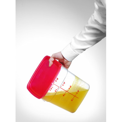 Nádoba na potraviny CamSquares Fresh Pro , Cambro, 7,6L, Průhledná, 229x229x(H)243mm | 8SFSPROCW135