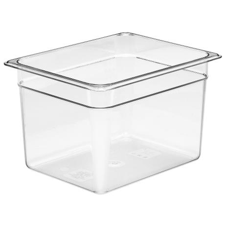 Nádoba Camwear GN 1/2 z polykarbonátu, Cambro, Camwear, GN 1/2, 11,7L, Průhledná, 325x260x(H)200mm | 28CW135