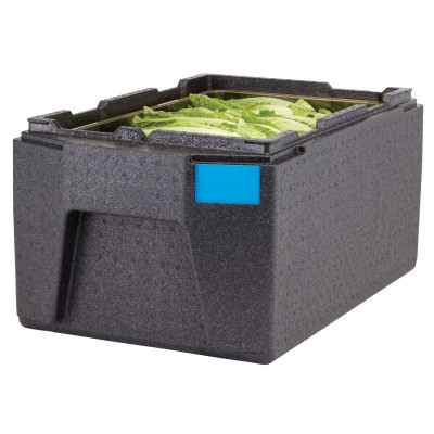 Termoizolační box Cam GoBox, horní plnění, GN 1/1, 46 l, Cambro, Černá, 680x400x(H)321mm | EPP180LH110