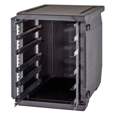 Termoizolační box Cam GoBox s předním plněním, 600x400 mm, s nastavitelnými drážkami, Cambro, 155 l, s nastavitelnými drážkami,