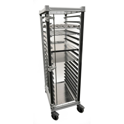 Vozík na zásobníky Camshelving, 18x 600x400 mm, Cambro, 516x783x(H)171mm | UPR6040F18480