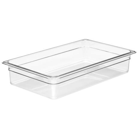 Nádoba Camwear GN 1/1 z polykarbonátu, Cambro, GN 1/1, 13L, Průhledná, 325x530x(H)100mm | 14CW135
