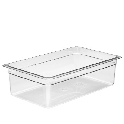 Nádoba Camwear GN 1/1 z polykarbonátu, Cambro, GN 1/1, 19,5L, Průhledná, 325x530x(H)150mm | 16CW135