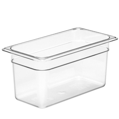 Nádoba Camwear GN 1/3 z polykarbonátu, Cambro, GN 1/3, 5,3L, Průhledná, 325x176x(H)150mm | 36CW135