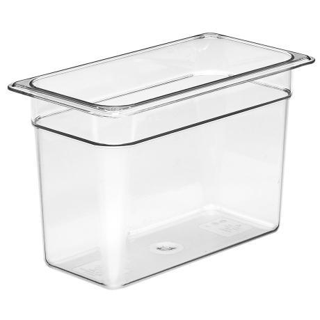 Nádoba Camwear GN 1/3 z polykarbonátu, Cambro, GN 1/3, 6,9L, Průhledná, 325x176x(H)200mm | 38CW135