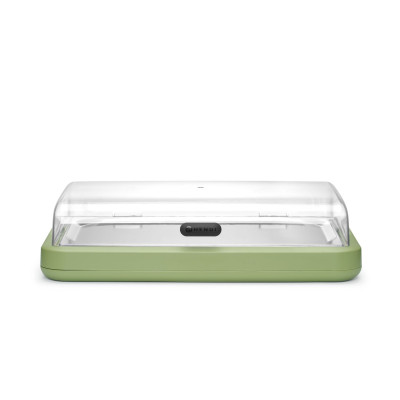 Chladící vitrína UNIQ, HENDI, designed by Robert Bronwasser, GN 1/1, Zelená, 593x389x(H)147mm, Obdélníkové | 871928