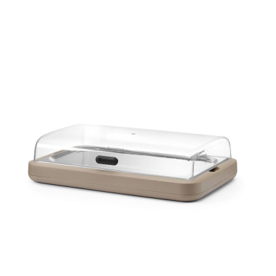 Chladící vitrína UNIQ, HENDI, designed by Robert Bronwasser, GN 1/1, Béžová, 593x389x(H)147mm, Obdélníkové | 871935