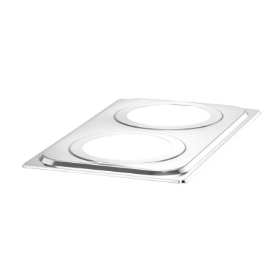 Sada: Vodní lázeň Ranger + 2x 4L nádoba s víkem, HENDI, 8L, 220-240V/1000W, 604x332x(H)315mm | 201473