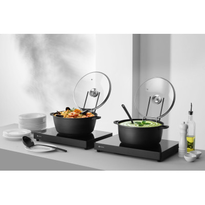 Hrnec s nepřilnavou povrchovou úpravou, HENDI, 7L, Černá, 367x290x(H)122mm | 611029