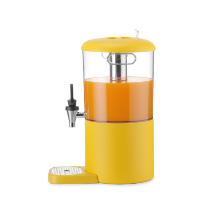 Dávkovač šťávy UNIQ, HENDI, designed by Robert Bronwasser, 4L, Žlutá, 315x211x(H)431mm | 425022