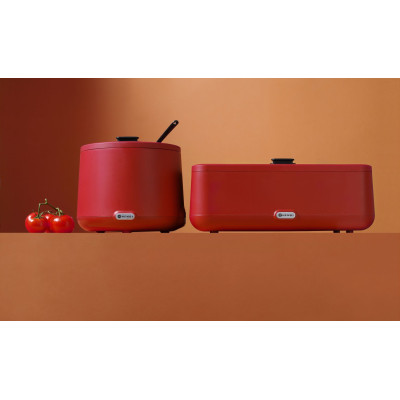 Konvice na polévku UNIQ, HENDI, designed by Robert Bronwasser, 8L, Červená, 220-240V/500W, 365x(H)325mm | 860571