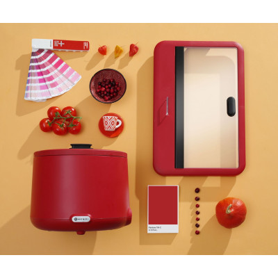 Chafing dish UNIQ, HENDI, designed by Robert Bronwasser, Červená, 220-240V/700W, 607x402x(H)245mm | 470459