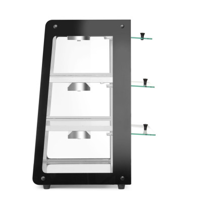 Vyhřívaná pultová expozice, HENDI, Černá, 220-240V/500W, 472x447x(H)775mm | 273760