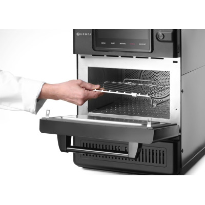 Vysokorychlostní pečící trouba CombiTurbo, HENDI, 18L, Černá, 230V/3000W, 402x735x(H)608mm | 281277