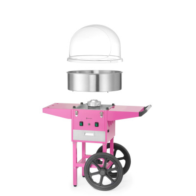 Stroj na cukrovou vatu, HENDI, Pastelově růžová, 220-240V/1130W, 948x520x(H)914mm | 282809
