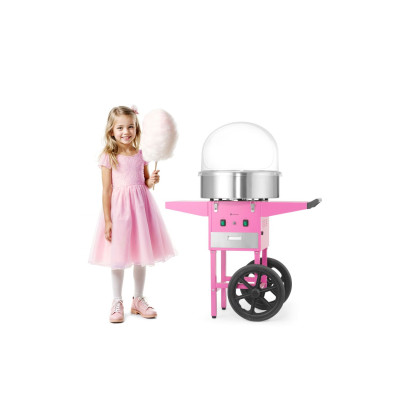 Stroj na cukrovou vatu, HENDI, Pastelově růžová, 220-240V/1130W, 948x520x(H)914mm | 282809