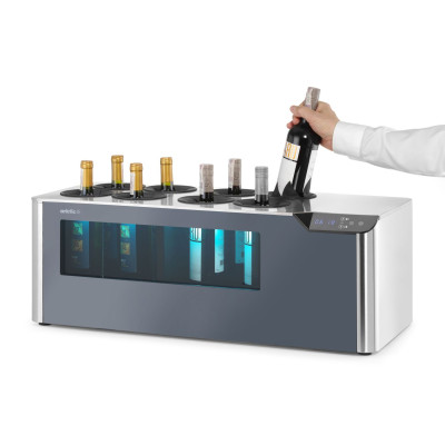 Pultová chladnička na víno dvouzónová, Cellar, Arktic, Černá, 220-240V/60W, 800x350x(H)293mm | 237380