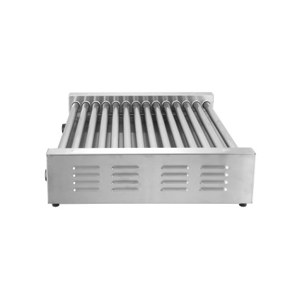 Gril na klobásy XL - 2 zónový, HENDI, Stříbrná, 220-240V/2000W, 732x590x(H)168mm | 268674