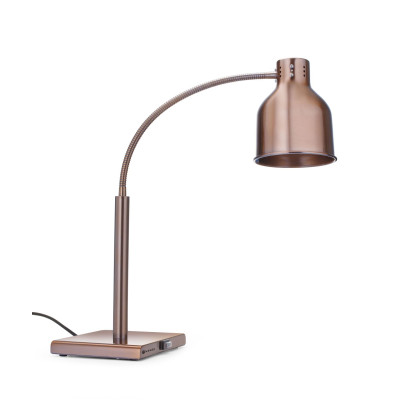 Pružná tepelná lampa, HENDI, Měděná, 220-240V/250W, 268x203x(H)660mm | 273753