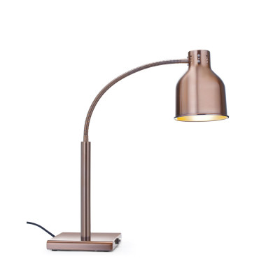 Pružná tepelná lampa, HENDI, Měděná, 220-240V/250W, 268x203x(H)660mm | 273753