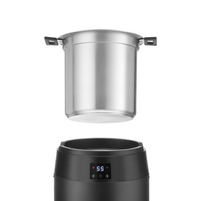 Kotlík na polévku bez vody, 10L, HENDI, 10L, Černá, 220-240V/450W, 330x(H)398mm | 860564